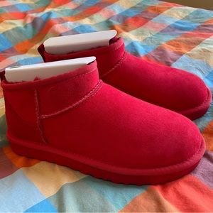 Red Ugg Ultra Mini women’s 7 EU 38 brand new never worn